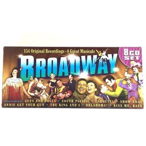 Broadway Musicals 8 CD Boxed Set 154 Original Recordings South Pacific Oklahoma
